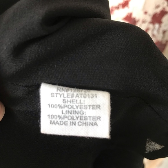 Naked Zebra Black T-Back dressy top, size Large - Picture 9 of 12